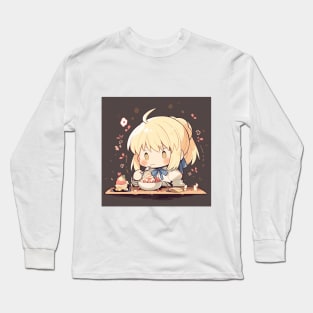 chibi saber Long Sleeve T-Shirt